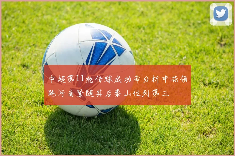中超第11轮传球成功率分析申花领跑河南紧随其后泰山位列第三